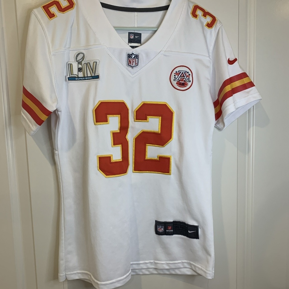 Nike NFL #32 Mathieu LIV Super Bowl Patch Chiefs Women's XL Jersey White
